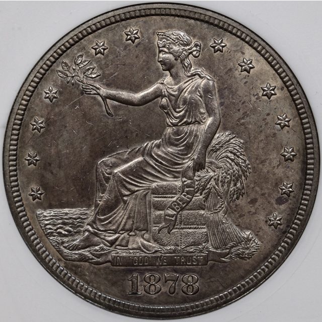 1878 Proof Trade Dollar old ANACS PR62