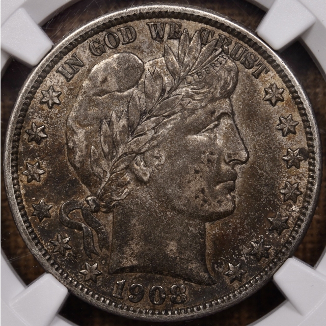 1908-O Barber Half Dollar NGC XF45