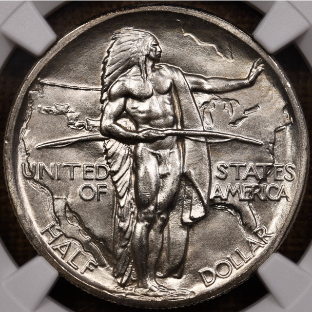 1938 Oregon Trail Silver Commemorative NGC MS66