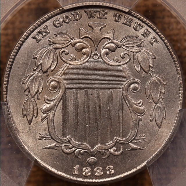 1883 Shield Shield Nickel PCGS MS63