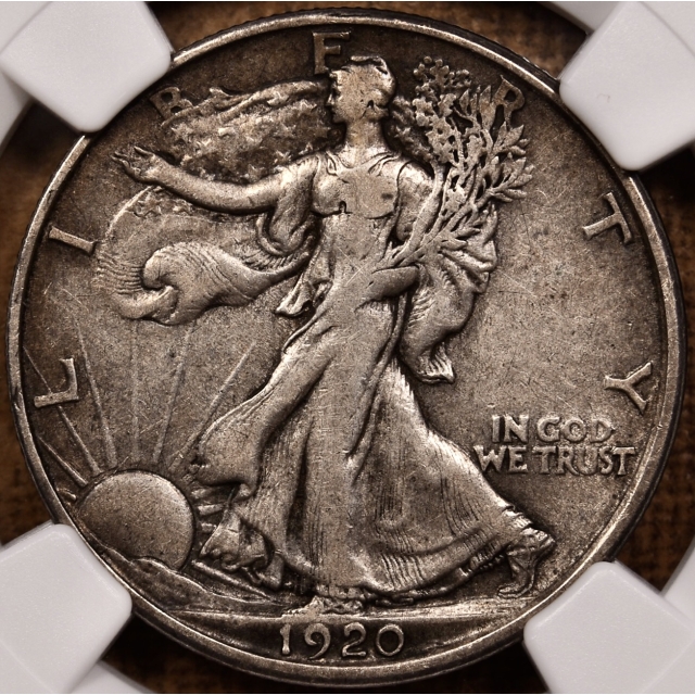 1920-D Walking Liberty Half Dollar NGC VF35