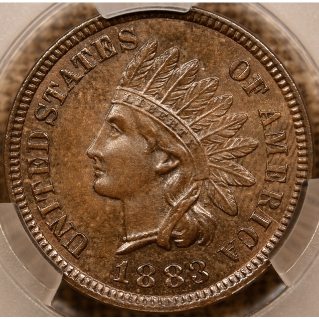 1883 Indian Cent CACG MS65 BN