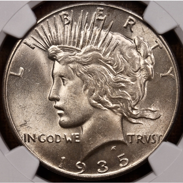 1935 Peace Dollar NGC MS64