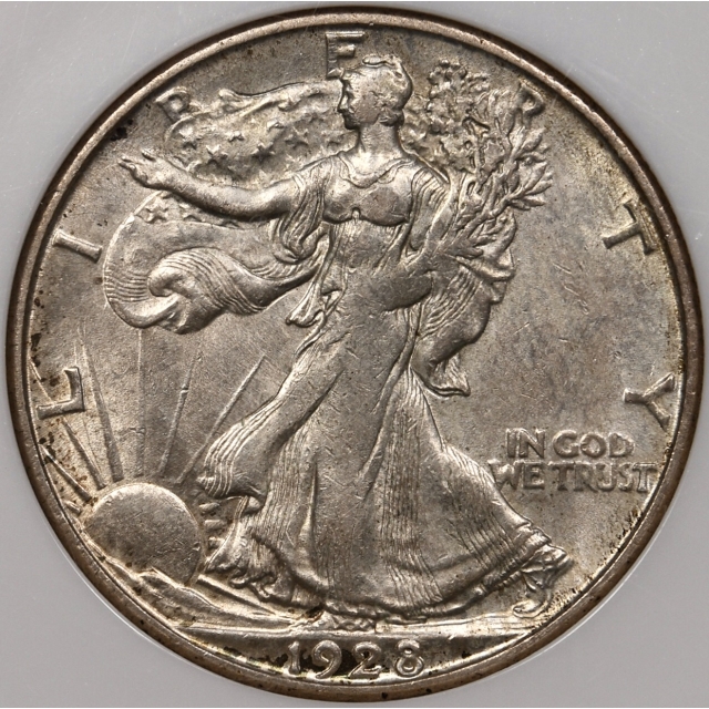 1928-S Walking Liberty Half Dollar NGC AU55 CAC