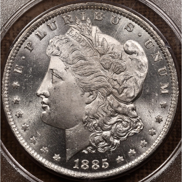 1885-O Morgan Dollar PCGS MS64 PL Rattler CAC