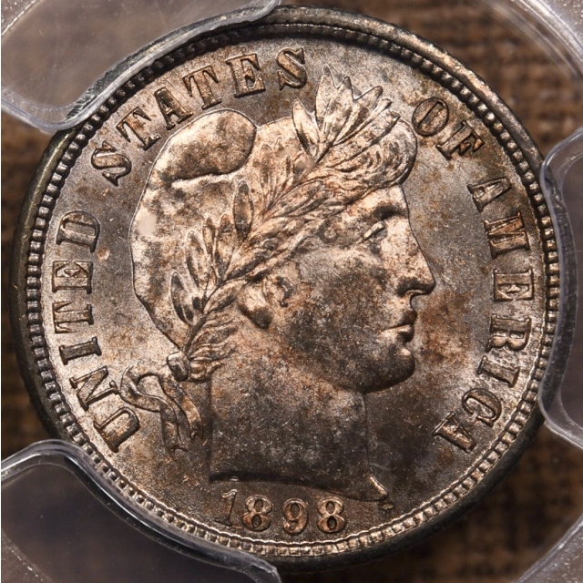 1898-S Barber Dime PCGS MS64 CAC