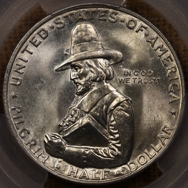 1920 Pilgrim Silver Commemorative PCGS MS65 CAC