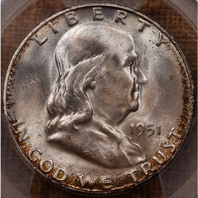 1951-S Franklin Half Dollar PCGS MS65 from the "Mint Set deal"