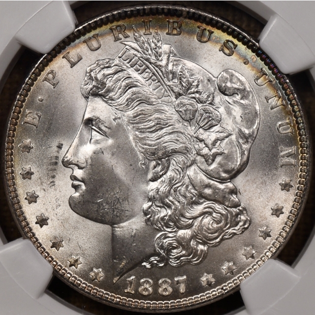 1887 Morgan Dollar NGC MS65