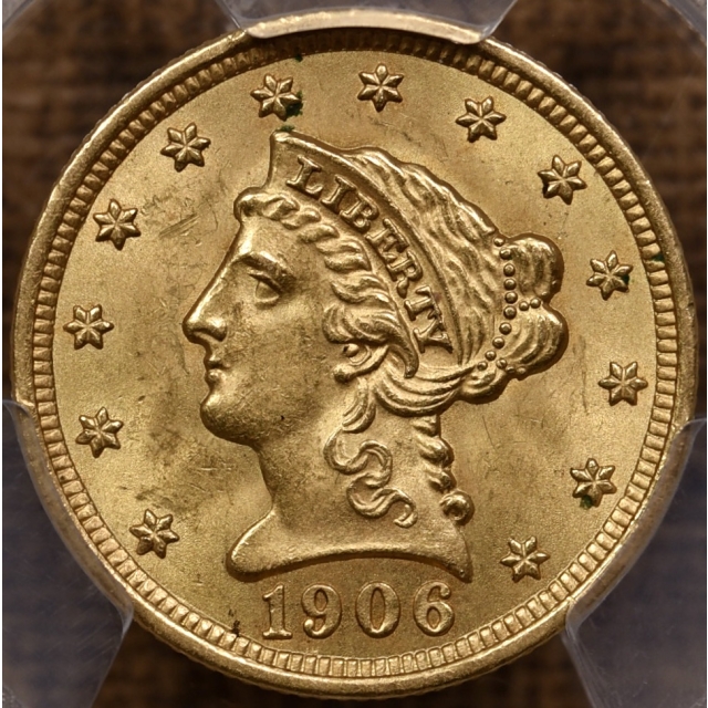 1906 $2.50 Liberty Head Quarter Eagle PCGS MS64 CAC