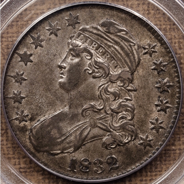 1832 O.109 R4 Capped Bust Half Dollar PCGS AU55 CAC, ex. Greer, Midwest, Kahn