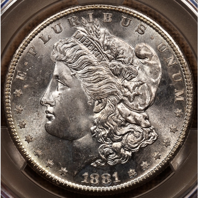 1881-S Morgan Dollar CACG MS66, COLOR!