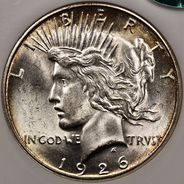 1926-S Peace Dollar No Barcode Fatty NGC MS63 CAC