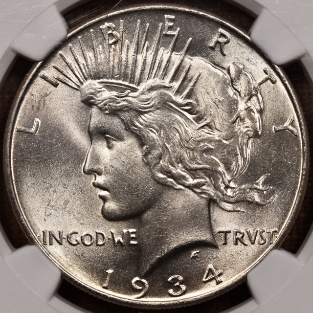 1934 Peace Dollar NGC MS64 CAC