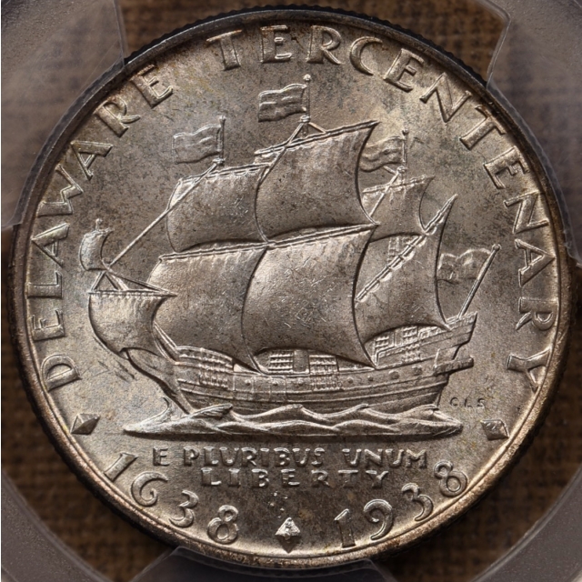 1936 Delaware Silver Commemorative PCGS MS66