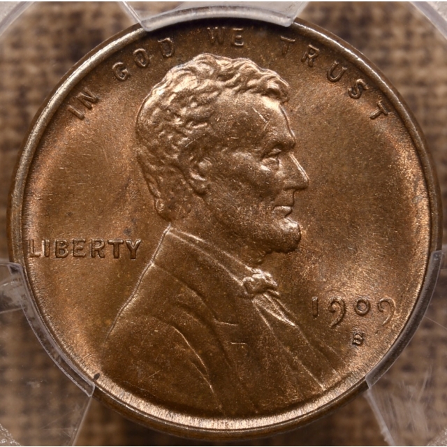 1909-S VDB Lincoln Cent PCGS MS65 RB CAC