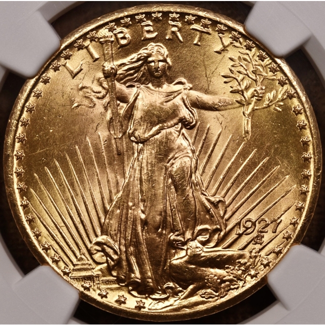 1927 Saint Gaudens $20 Double Eagle NGC MS64