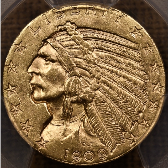 1909-D $5 Half Eagle Indian Head PCGS MS63
