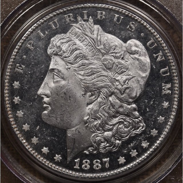 1887 Morgan Dollar PCGS MS64 DMPL CAC