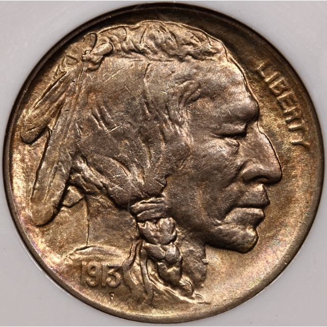 1913-D Type 1 Buffalo Nickel NGC MS64, great color!
