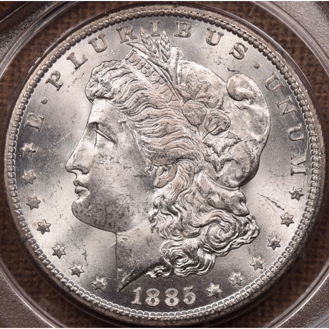 1885-CC Morgan Dollar PCGS MS63 CAC Rattler