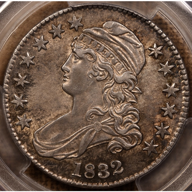 1832 O.107 Small Letters Capped Bust Half Dollar PCGS AU58 CAC