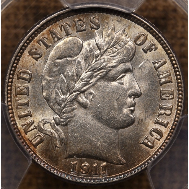 1911-S Barber Dime PCGS MS62