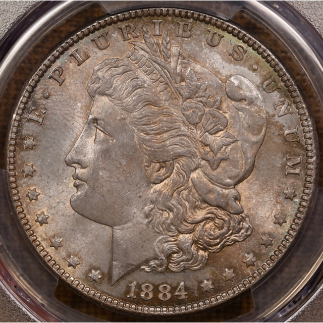1884 Morgan Dollar PCGS MS65 CAC, eye appeal = 14!