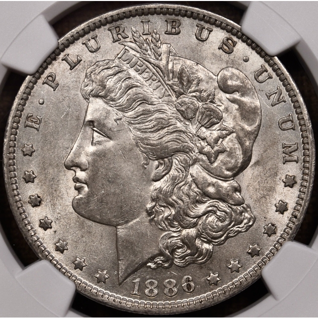 1886-O Morgan Dollar NGC AU58 CAC