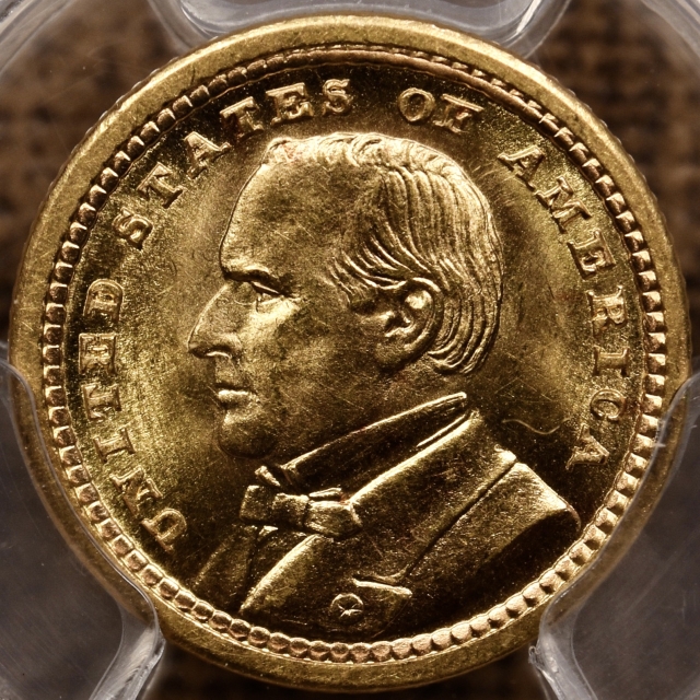 1903 LA Purchase, McKinley Gold Commemorative G$1 PCGS MS65