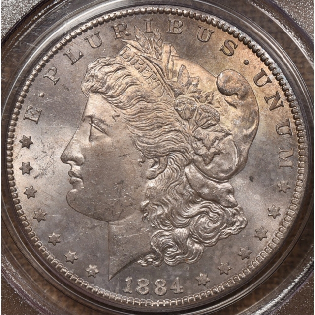 1884-CC Morgan Dollar PCGS MS64 OGH CAC, semi PL too