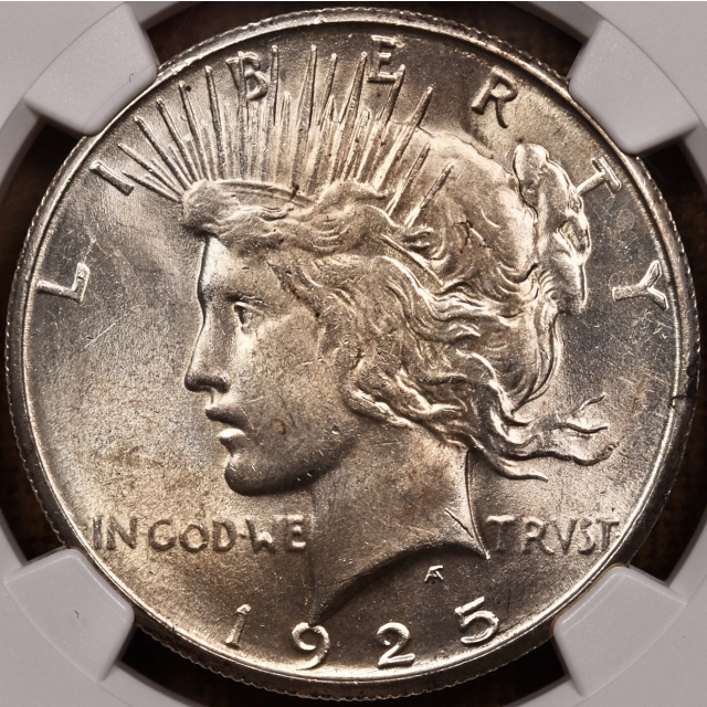 1925-S Peace Dollar NGC MS62
