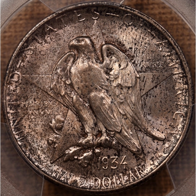 1934 Texas Silver Commemorative PCGS MS65