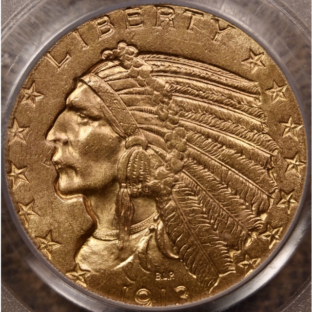 1913 $5 Indian Head PCGS MS64