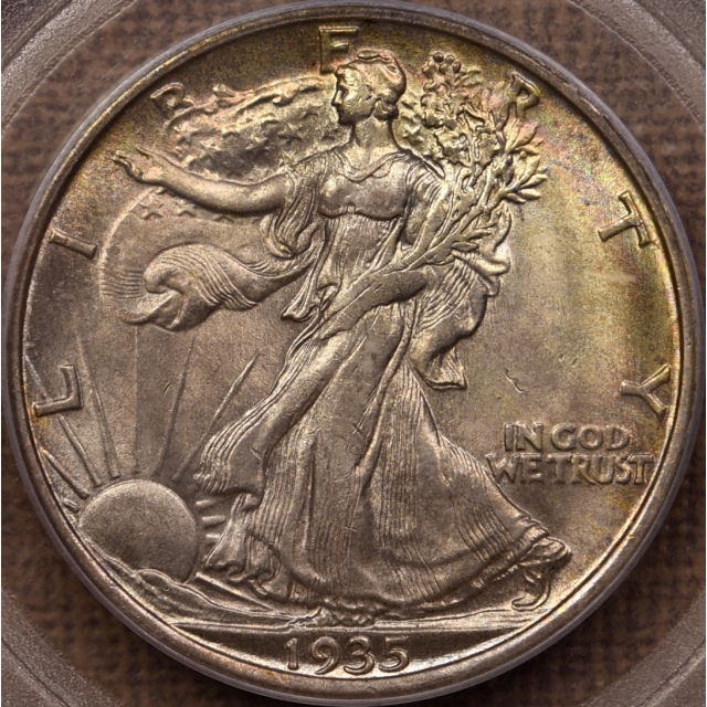 1935-S Walking Liberty Half Dollar PCGS MS63 GOLD CAC