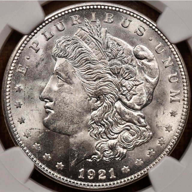1921-D Morgan Dollar NGC MS64 CAC