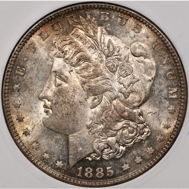 1885 Morgan Dollar old White ANACS MS63, we grade 64+ PL!