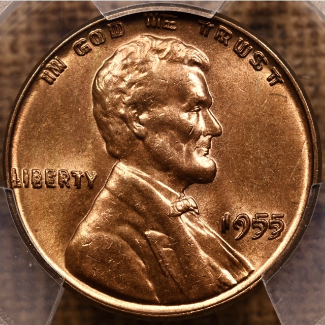 1955 Doubled Die Obverse Lincoln Cent PCGS MS64 RD CAC