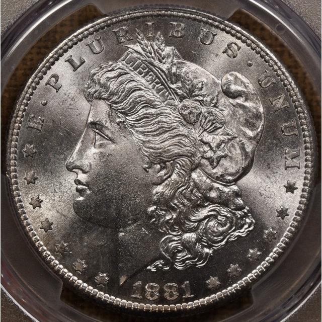 1881-S Morgan Dollar PCGS MS65, ANACS Photo Cert, Sept. 1981