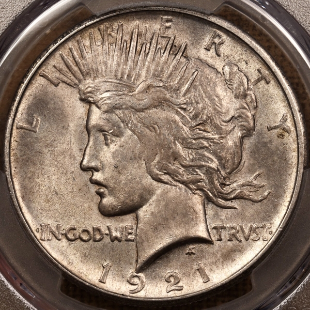 1921 Peace Dollar PCGS MS62