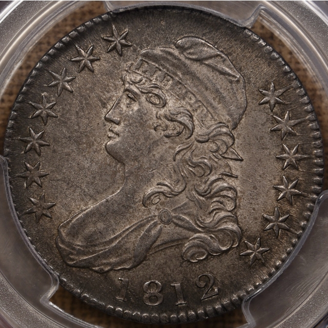 1812 O.110 Capped Bust Half Dollar PCGS MS62+ CAC
