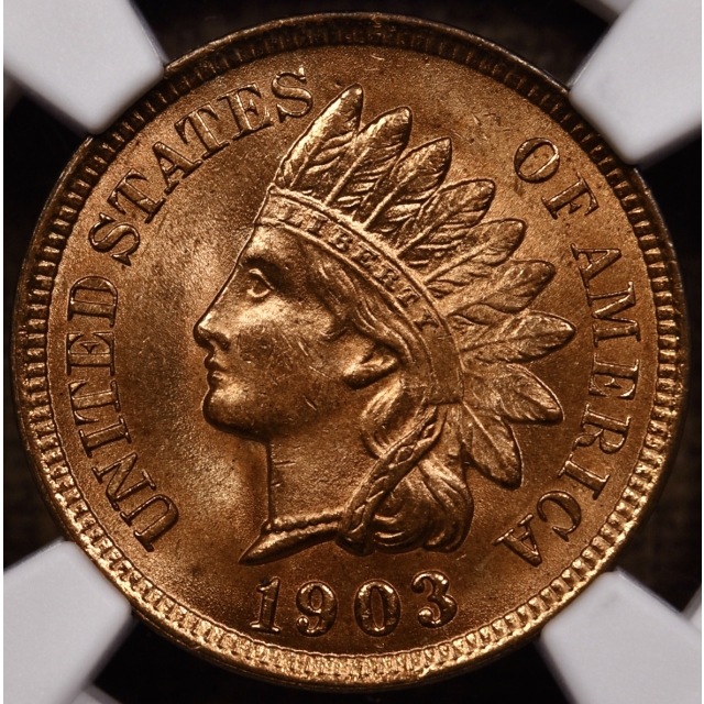 1903 Indian Cent NGC MS64 RD