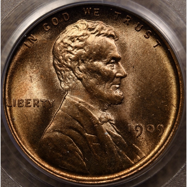 1909 VDB Lincoln Cent PCGS MS65 RD
