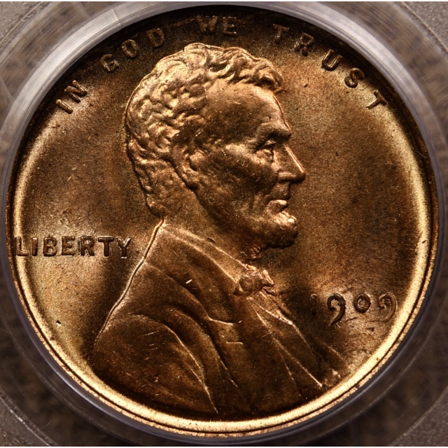 1909 Lincoln Cent PCGS MS64 RD PQ+