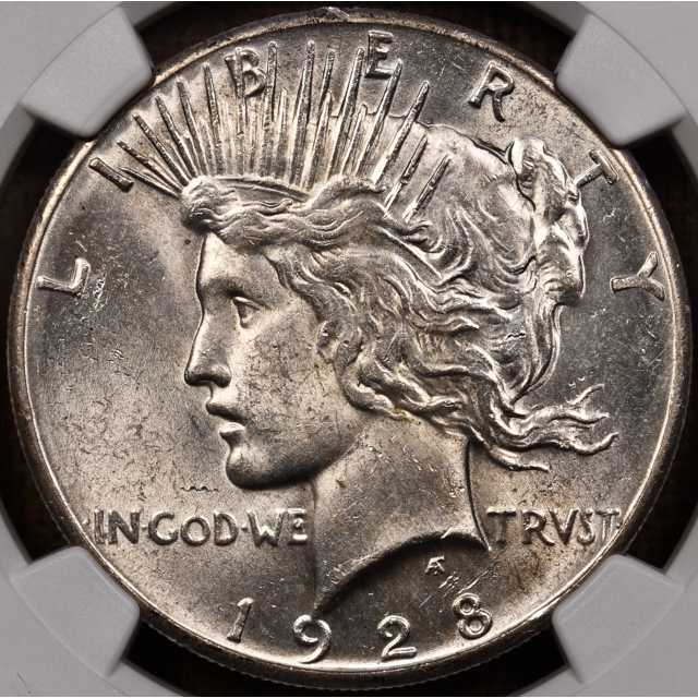 1928 Peace Dollar NGC MS61 PQ