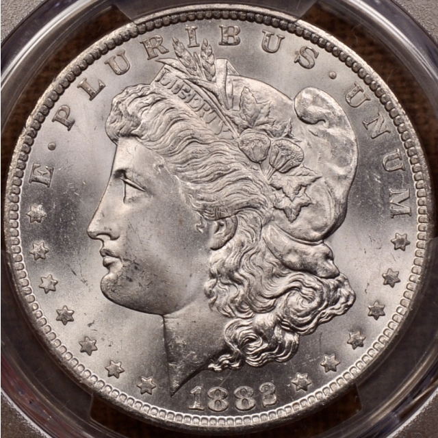 1882-CC Morgan Dollar PCGS MS65 CAC, I grade 65+