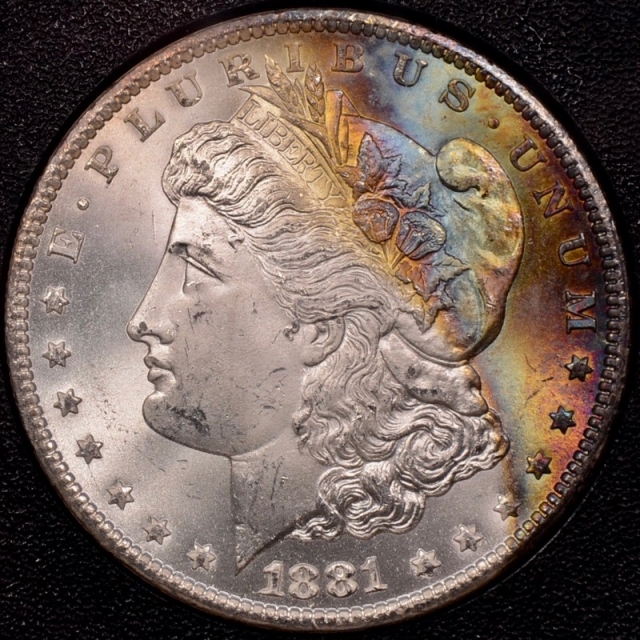 1881-CC Morgan Dollar GSA HOARD NGC MS64+*
