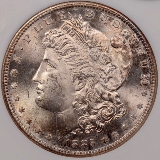 1885-S Morgan Dollar NGC MS63 (CAC)