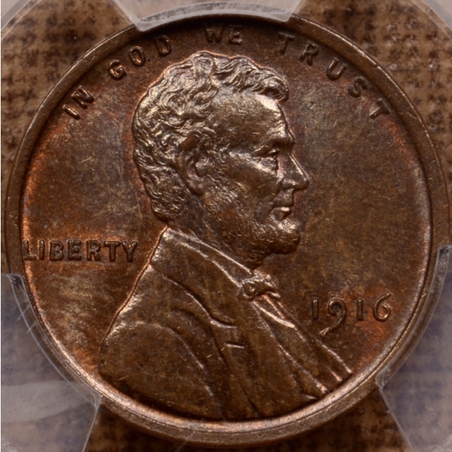 1916 Lincoln Cent PCGS MS64 BN