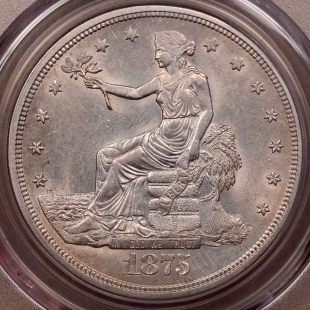 1875-S I/II Trade Dollar PCGS AU58